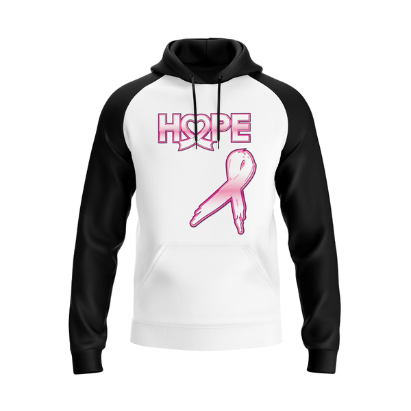 Breast Cancer Awareness - Hope - Hoodie - White/Black