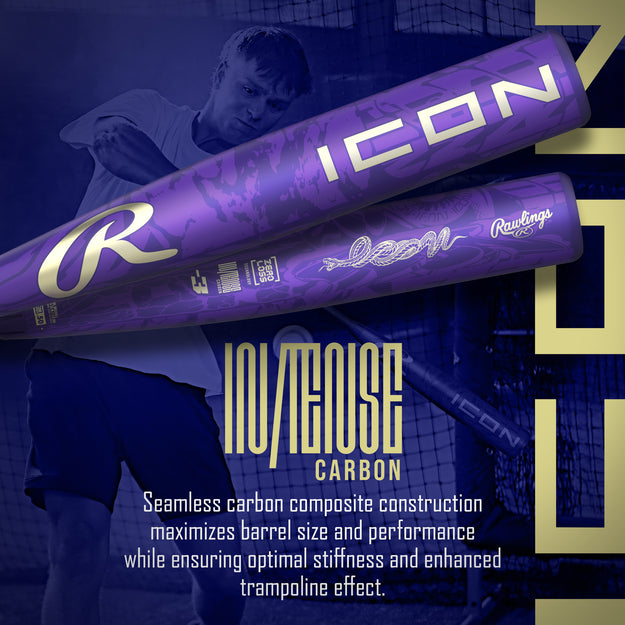 2027 Rawlings Icon -3 BBCOR Baseball Bat - RBB7I3