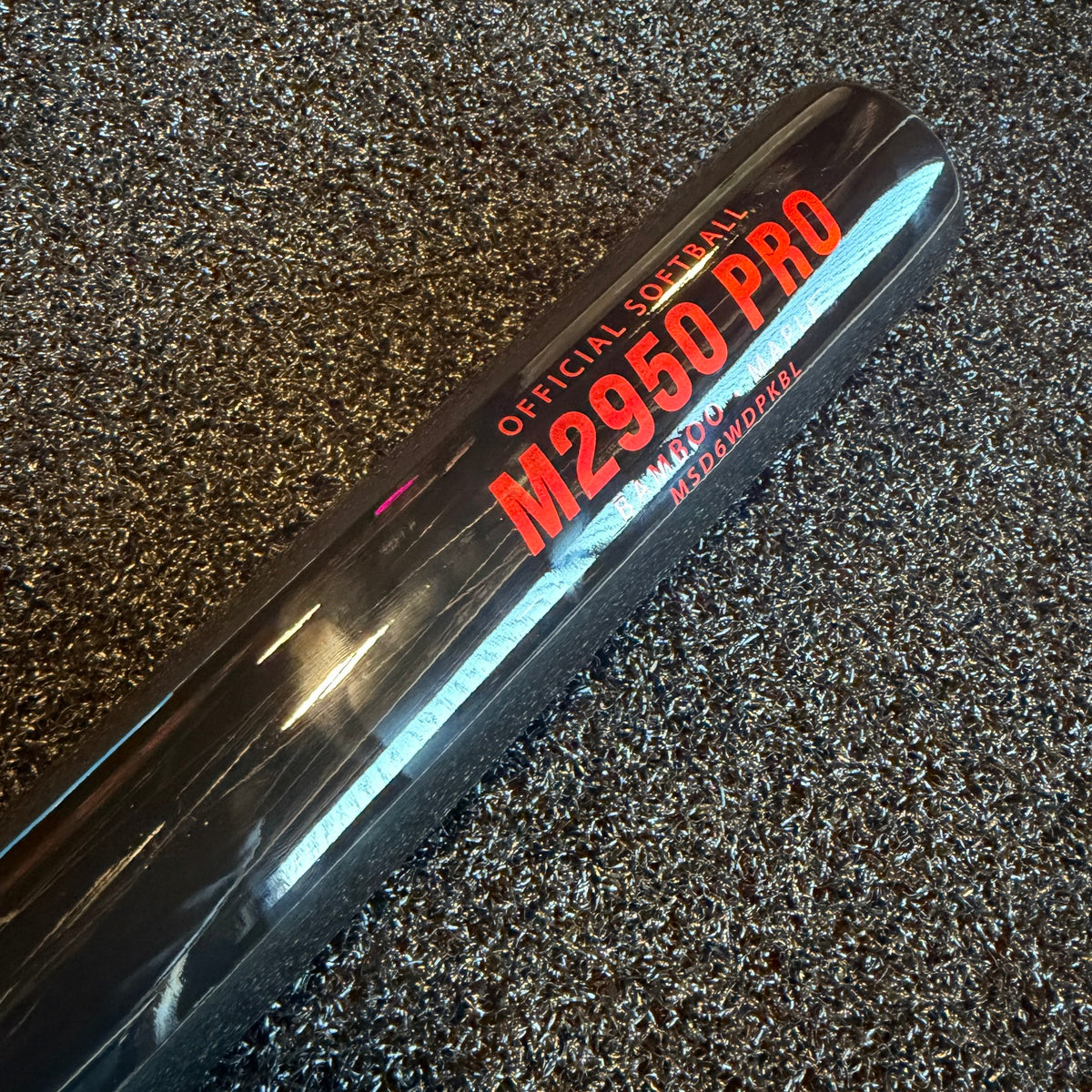 Miken M2950 Pro Bamboo/Maple Wood USA/ASA Slowpitch Softball Bat - MSD6WDBLK