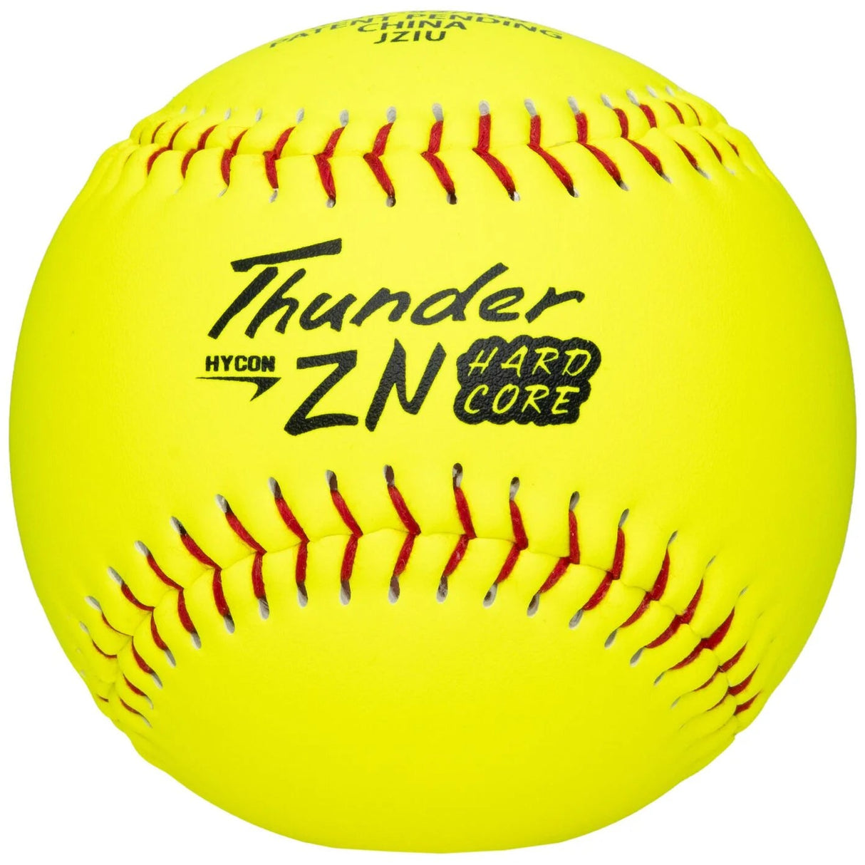 Dudley Thunder ZN Red Stitch Hardcore 52/300 12" Slowpitch Softballs - 4A12HN