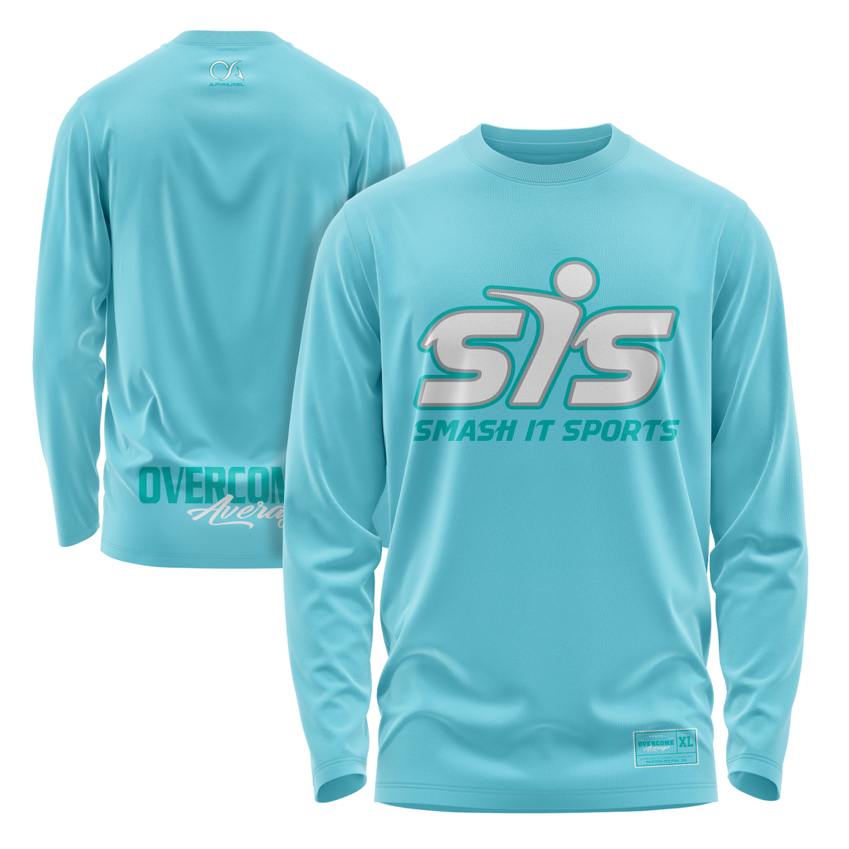 Smash It Sports Long Sleeve Shirt - The League (Ice Blue)