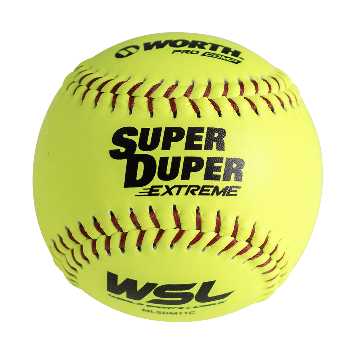 Worth Super Duper Extreme 44/375 ProComp WSL 11" Slowpitch Softballs - MLSDM11C