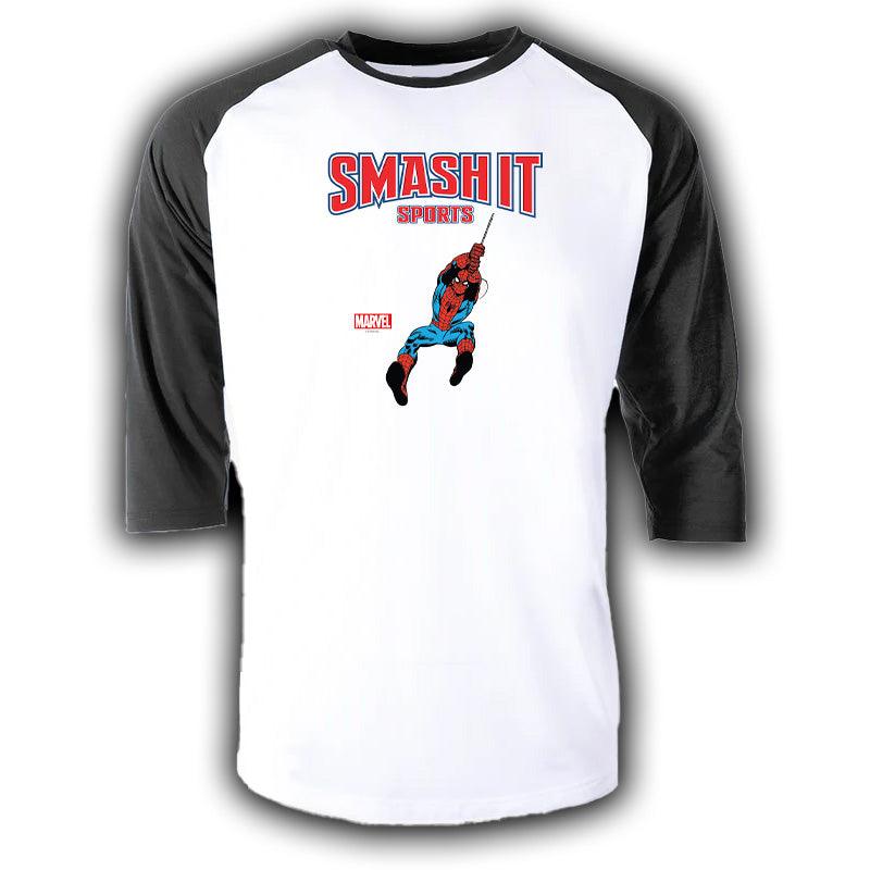 3/4 Sleeve Baseball Tee - Spider-Man - Smash It Sports