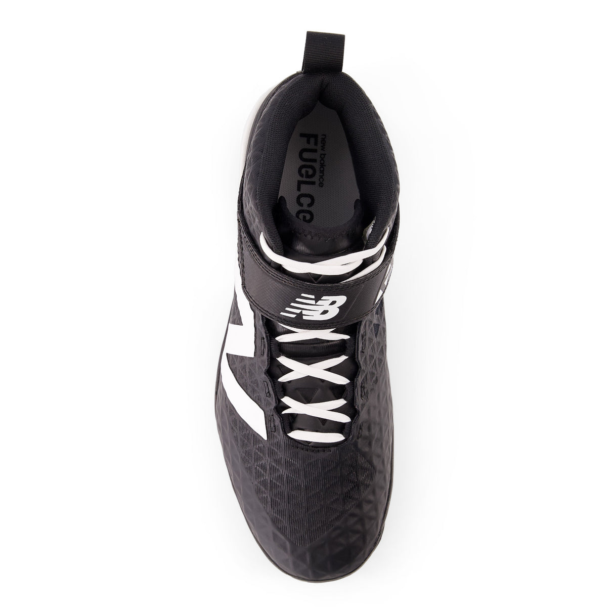 New Balance Men's FuelCell 4040 V8 Mid-Molded Baseball Cleats - Black / Optic White - PM4040K8