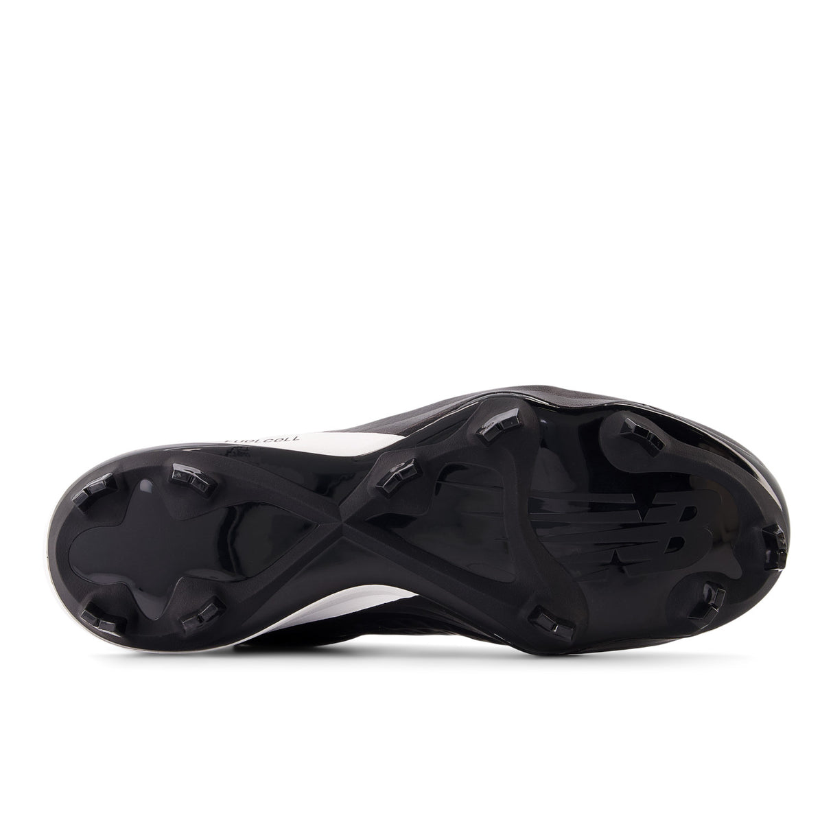 New Balance Men's FuelCell 4040 V8 Mid-Molded Baseball Cleats - Black / Optic White - PM4040K8