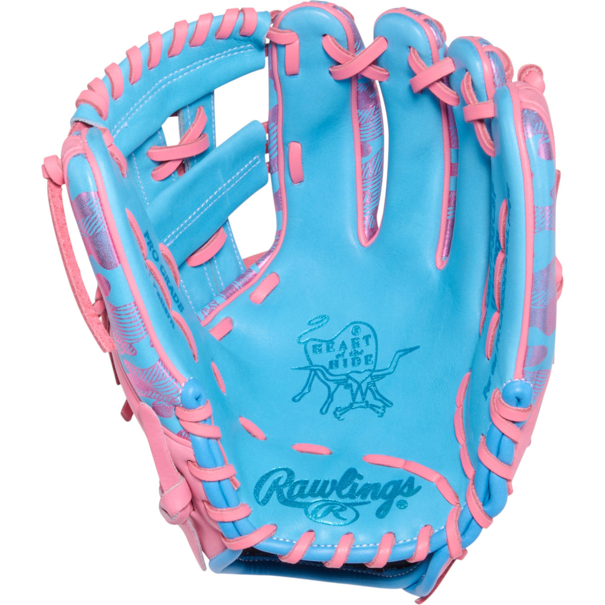 Rawlings Heart of the Hide ColorSync 10 Blue Metallic Camo 11.75" Baseball Fielding Glove - PROR315-32CBP