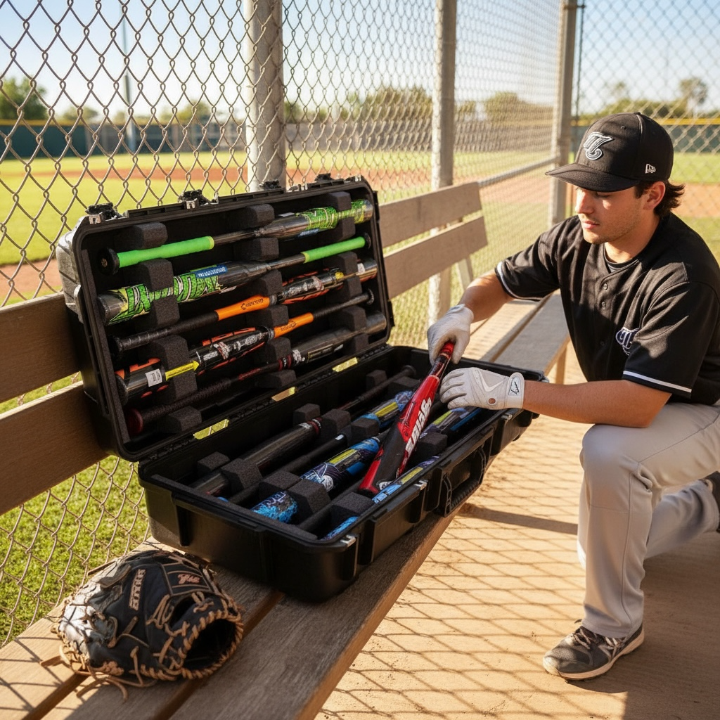 SKB iSeries 3614-6 Wheeled Baseball & Softball Bat Case