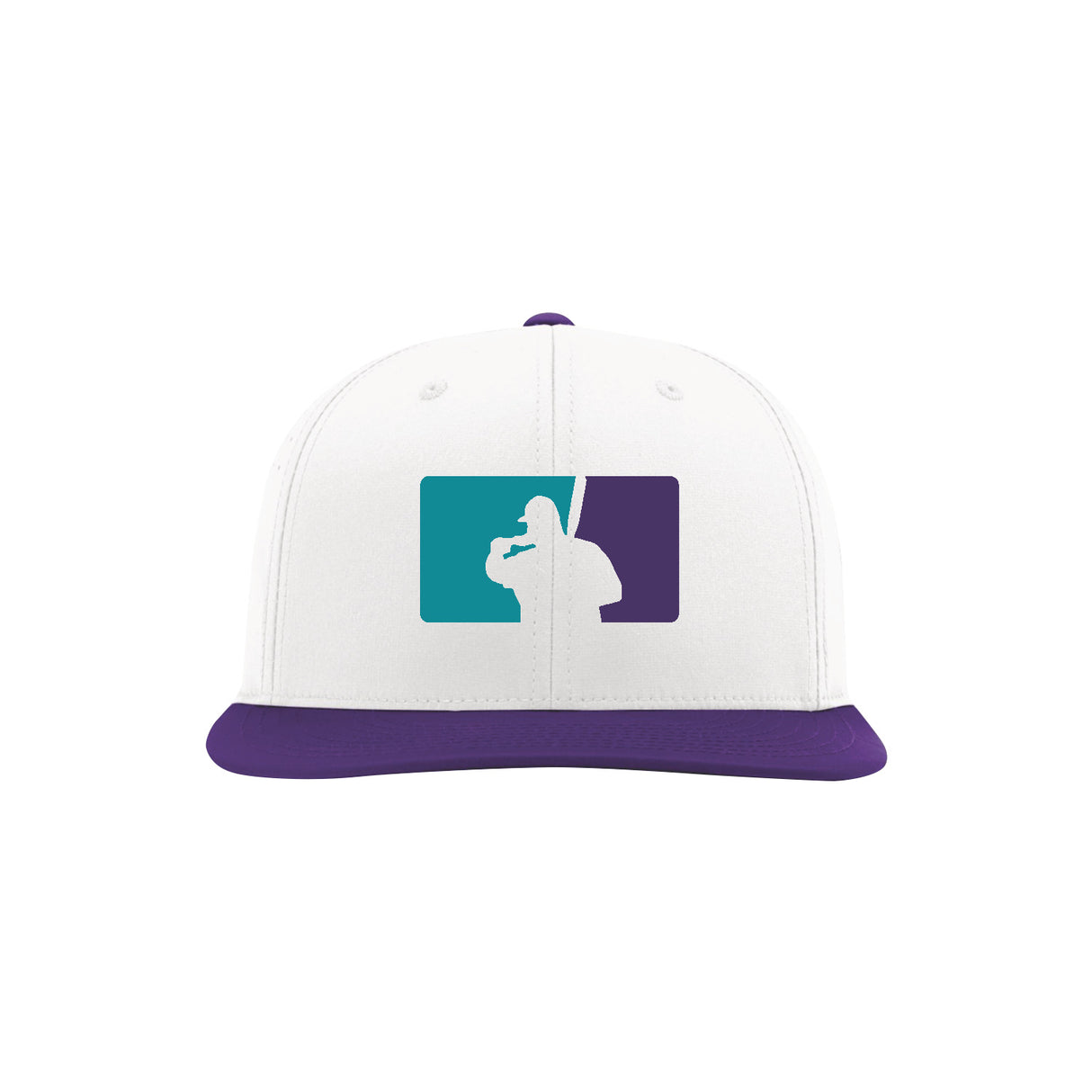 Fat Guy BP Fitted Hat - PTS30 (White/Teal/Purple)