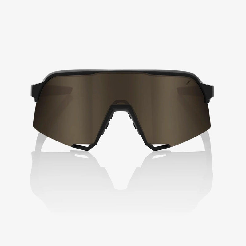 100 Percent Sunglasses - S3 - Soft Tact Black - Soft Gold Mirror Lens
