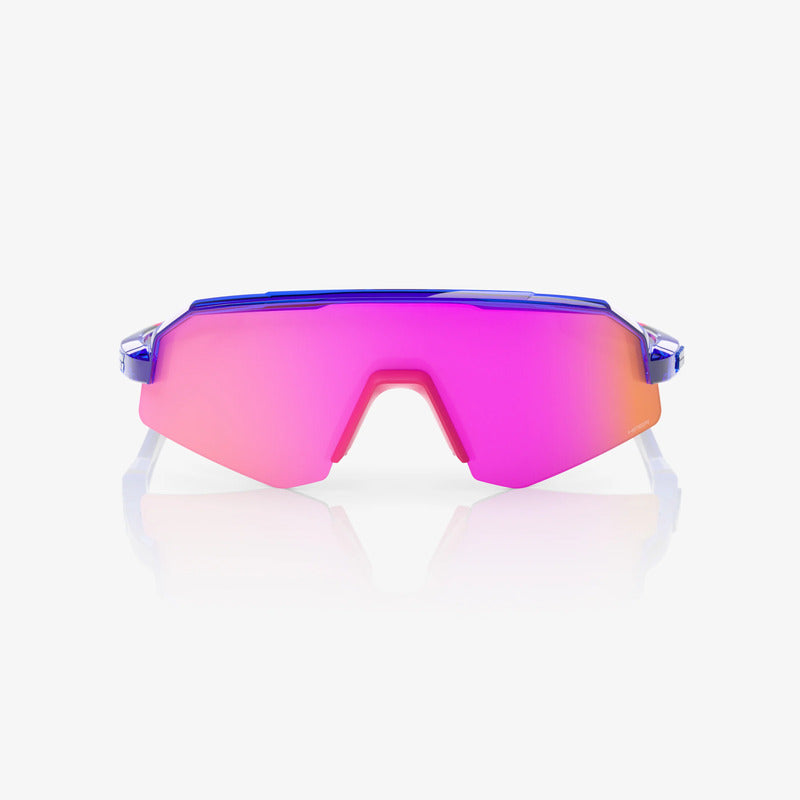100 Percent Sunglasses - SLENDALE Youth - Polished Translucent Blue - HiPER Vital Pink Mirror