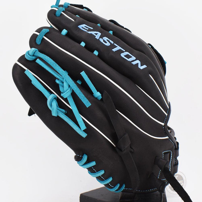 Easton Small Batch No. 61 Slowpitch Glove Black/Columbia Blue - Smash It Sports