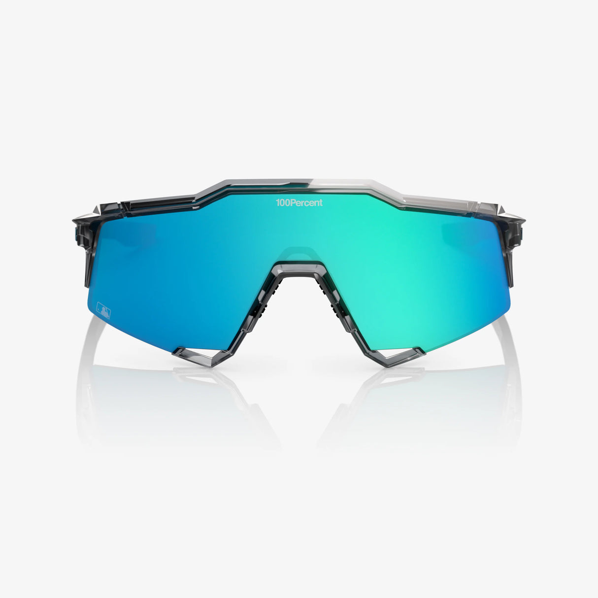 100 Percent Sunglasses - Speedcraft - MLB Authentic Polished Translucent Grey Blue Topaz Mirror Lens