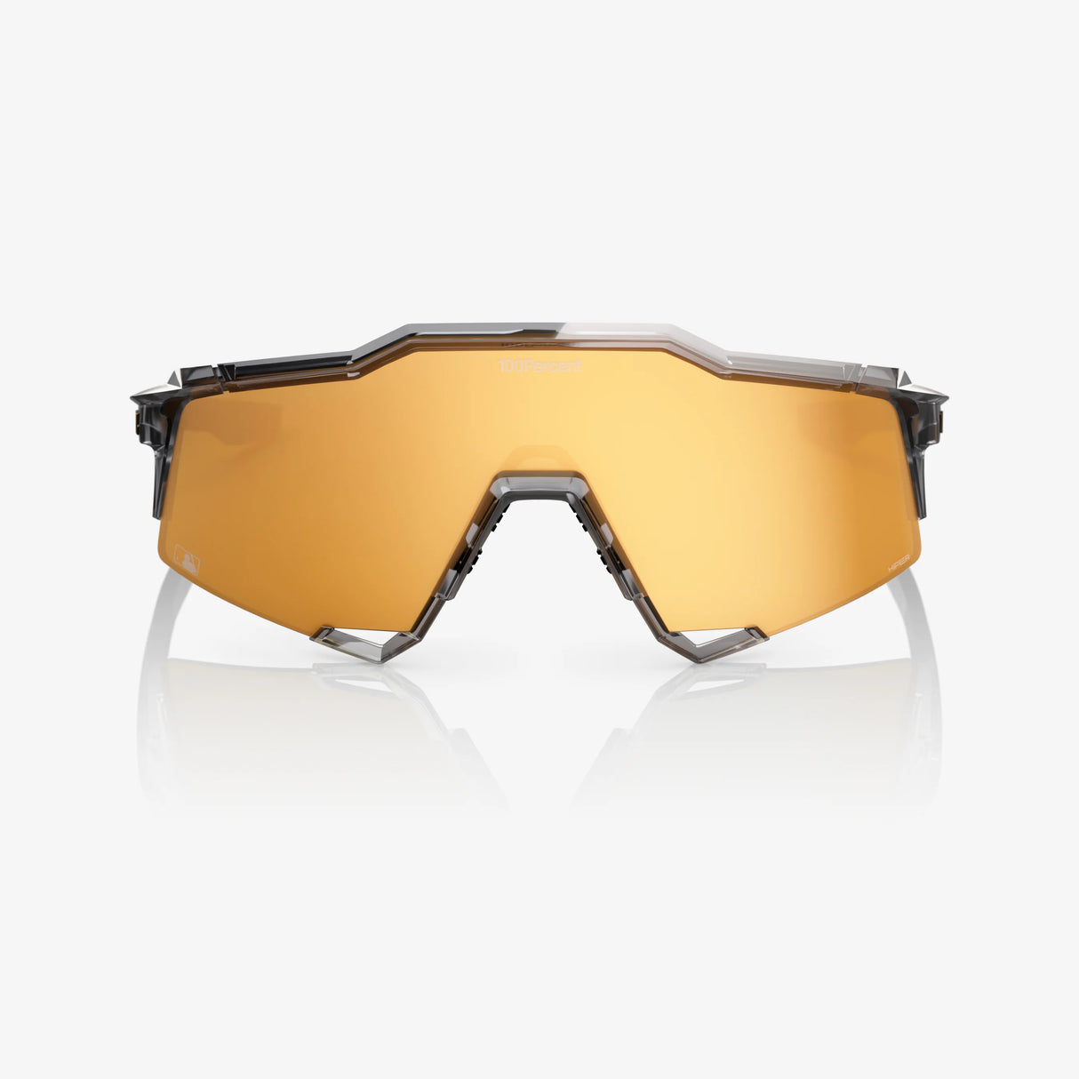 100 Percent Sunglasses - Speedcraft - MLB Authentic Polished Translucent Grey HiPER® 24K Gold Mirror Lens