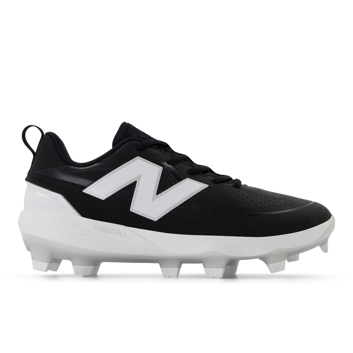 New Balance Women's FUSE v5 Molded Fastpitch Softball Cleats - Black/White - SPFUSEK5