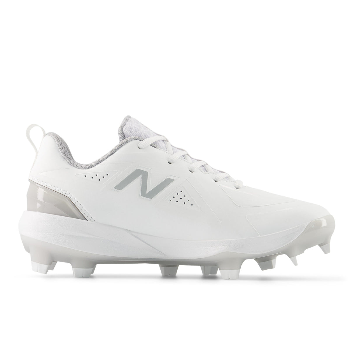 New Balance Women's FUSE v5 Molded Fastpitch Softball Cleats - White/Raincloud - SPFUSEW5