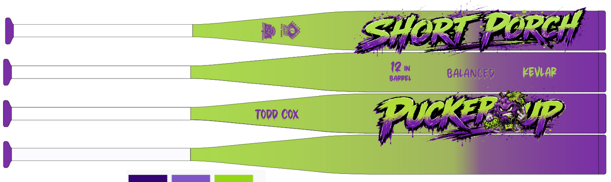 2026 Short Porch Sour Grape 1-Piece SSUSA Senior Slowpitch Softball Bat