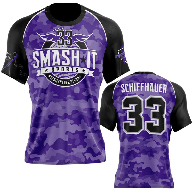 Schiffhauer Strong - Short Sleeve Jersey (Customized Buy-In) - Camo - Smash It Sports