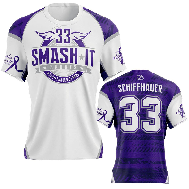 Schiffhauer Strong - Short Sleeve Jersey (Customized Buy-In) - White - Smash It Sports