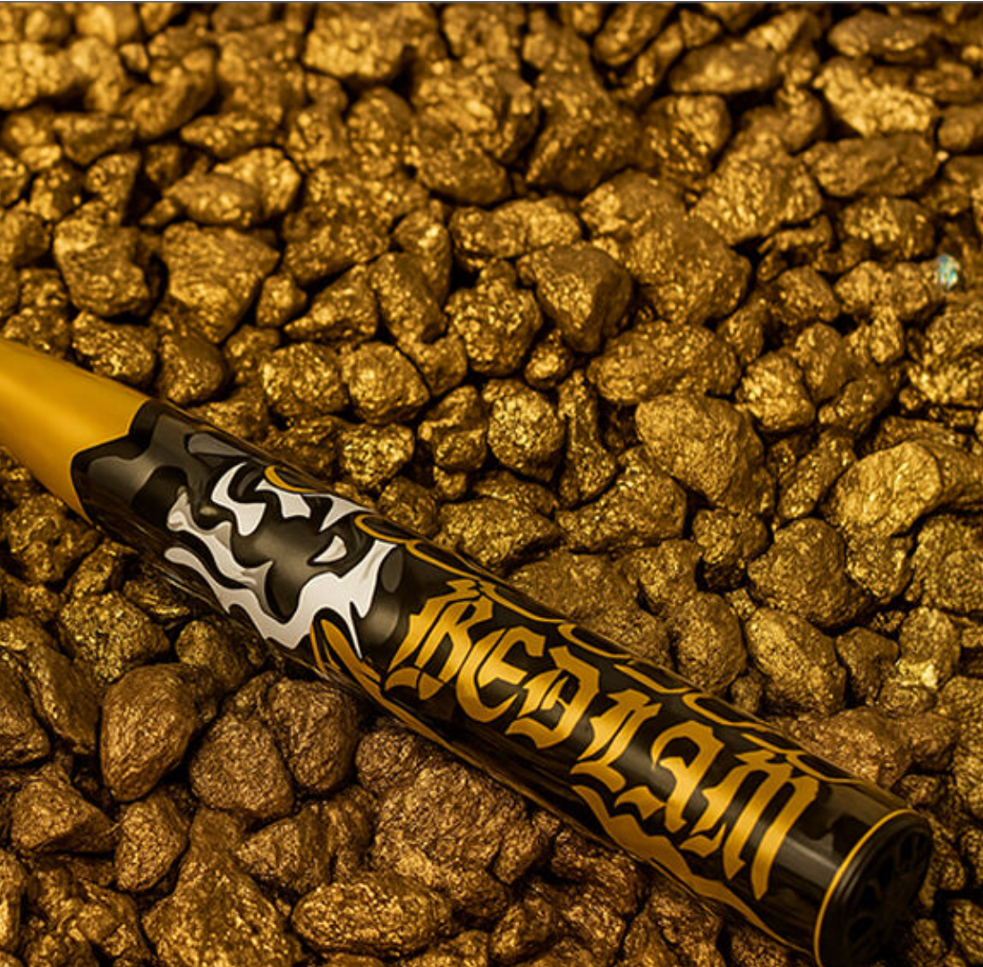 2025 Worth Bedlam Gold XL 1-Piece USSSA Slowpitch Softball Bat WSU5BEDG1L