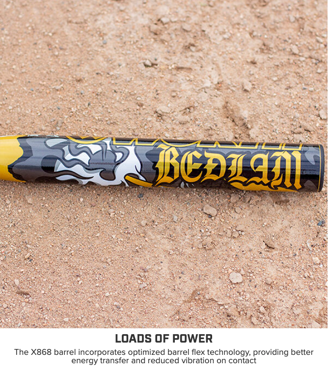 2025 Worth Bedlam Gold XL 1-Piece USSSA Slowpitch Softball Bat WSU5BEDG1L