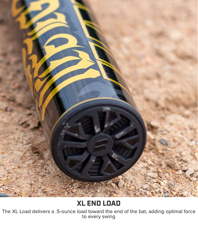 2025 Worth Bedlam Gold XL 1-Piece USSSA Slowpitch Softball Bat WSU5BEDG1L