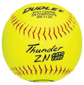 Dudley Thunder ZN Hardcore 44/375 NCS 12" Slowpitch Softballs - 4NCS12H