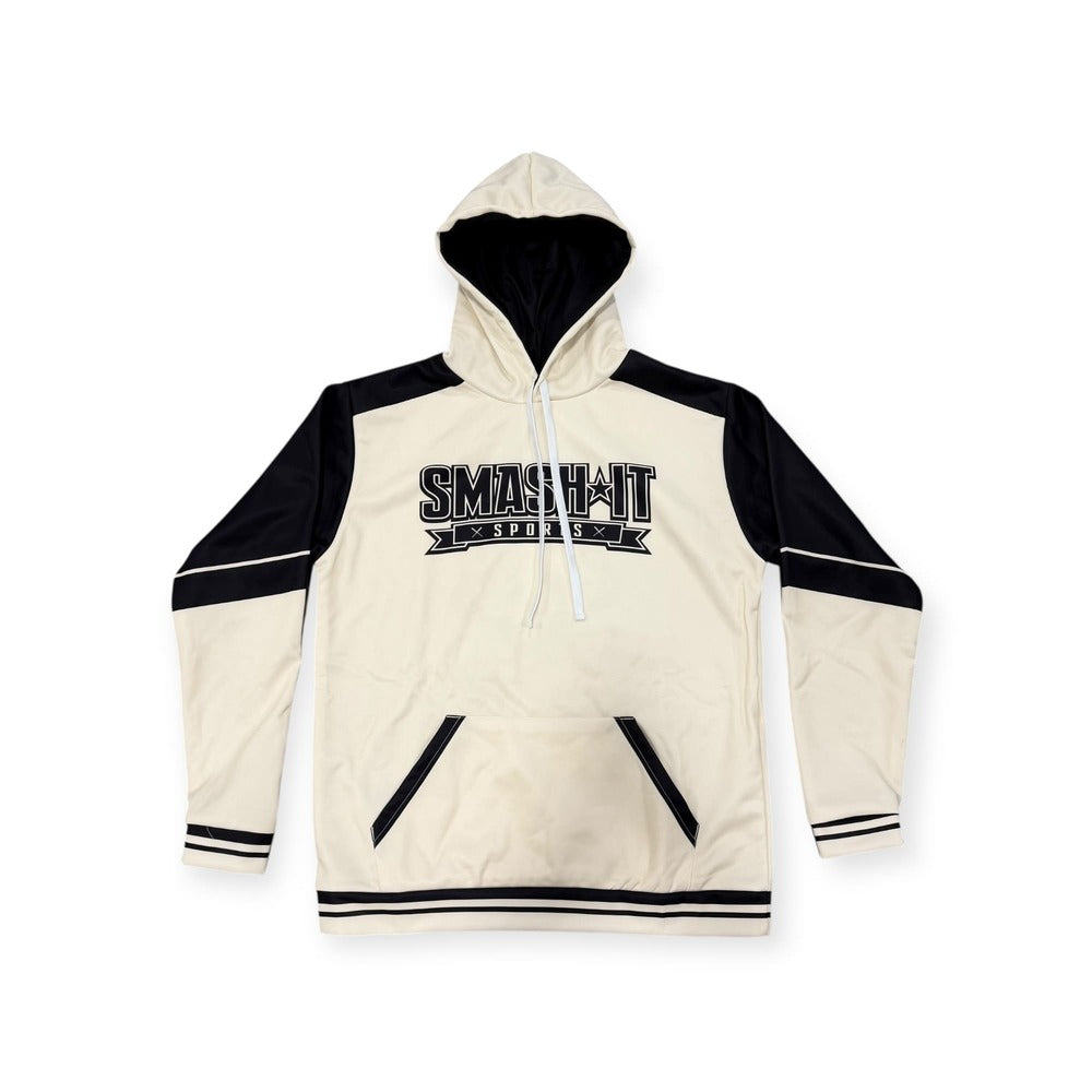 Smash It Sports Fleece Hoodie - Smashie Cream/Black