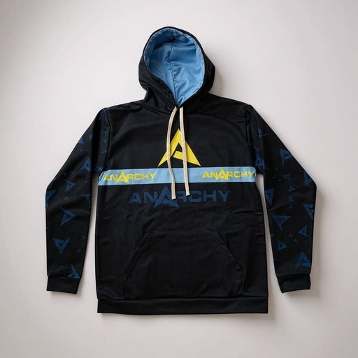 Anarchy Fleece Hoodie - Navy/Carolina/Yellow