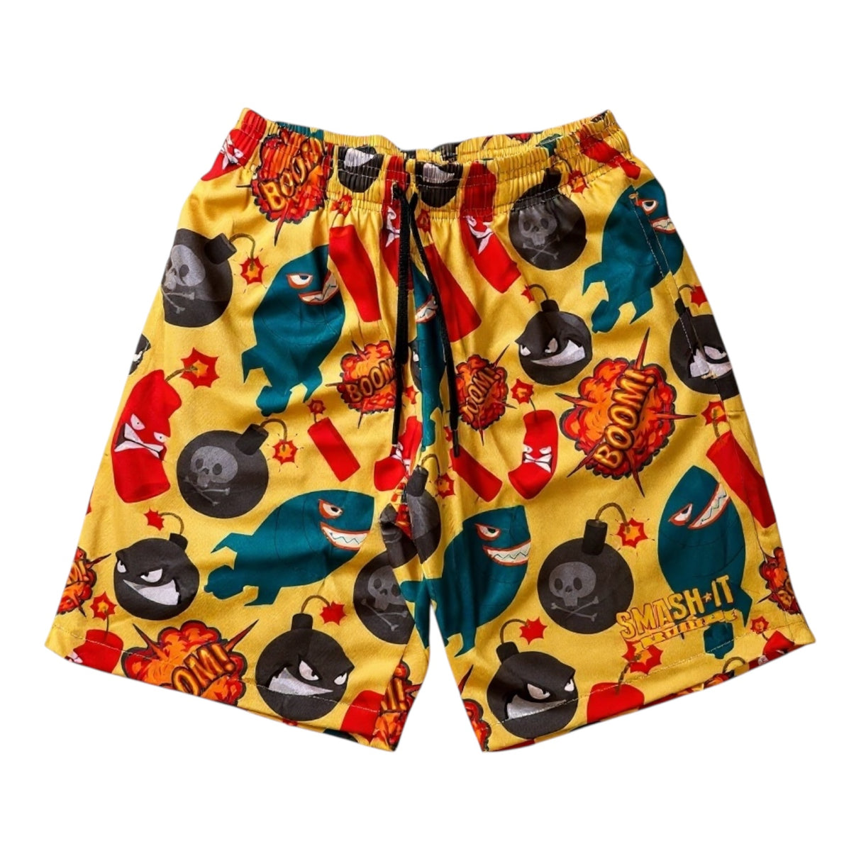 Smash It Sports Mesh Shorts - Droppin' Bombs