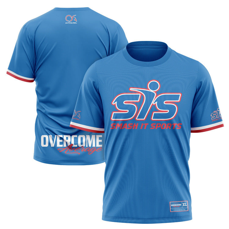 Smash It Sports Short Sleeve Shirt - Steel Blue