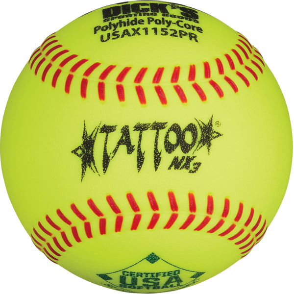 AD Starr Tattoo NX3 52/300 USA/ASA 11" Slowpitch Softballs - USAX1152PR - Smash It Sports
