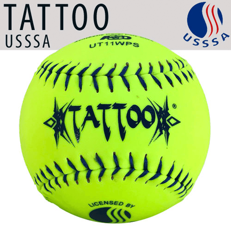 AD Starr Tattoo Classic W USSSA 11" Synthetic Slowpitch Softballs - UT11WPS