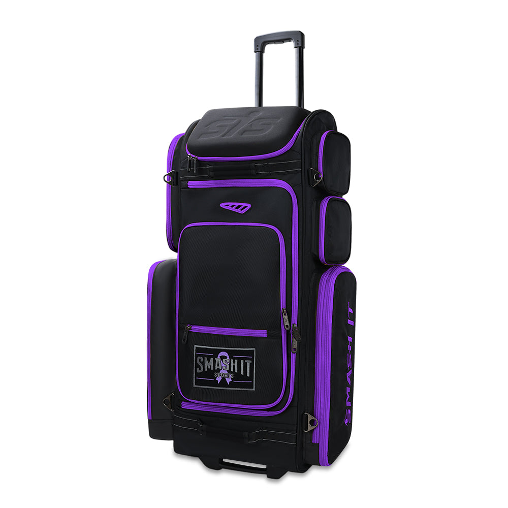 2025 Smash Ops Guerrilla V4 Roller Bag - Purple Cancer Awareness
