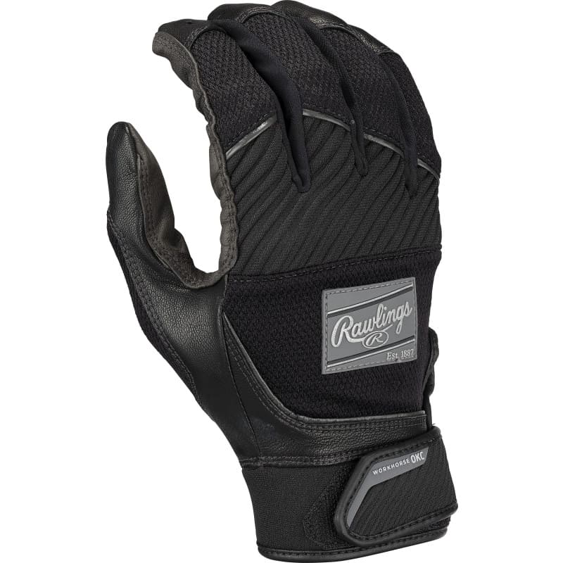 Rawlings Women's Workhorse OKC Fastpitch Batting Gloves - Black