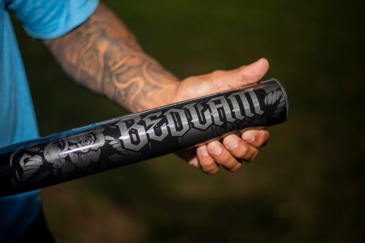 2026 Worth Bedlam Black XL 2-Piece USSSA Slowpitch Softball Bat - WSU6BDBKL