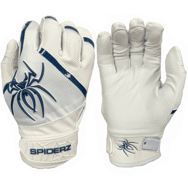 Spiderz PRO Batting Gloves - White/Navy