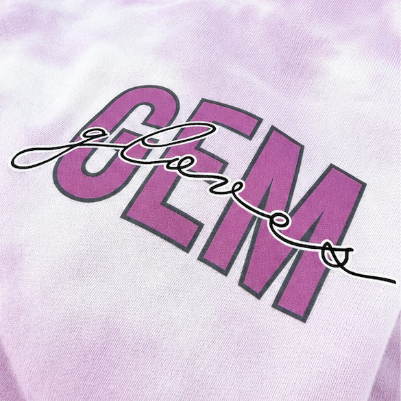 Women's Cloud Tie-Dye Premium Sweatpant - Gem Script