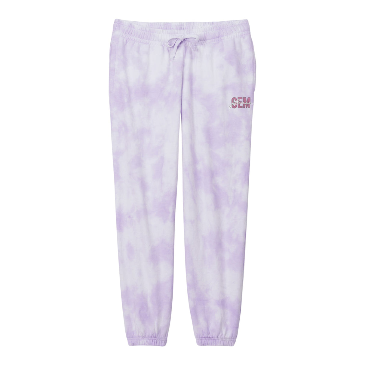 Women's Cloud Tie-Dye Premium Sweatpant - Gem Script