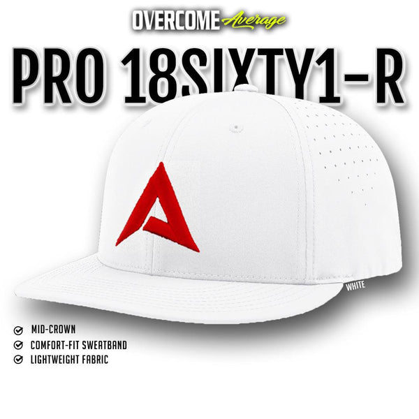 Anarchy - Pro 18SIXTY1-R Performance Hat - White/Red - Smash It Sports