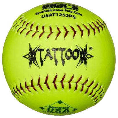 AD Starr Tattoo 52/300 ASA/USA 12" Synthetic Slowpitch Softballs - USAT1252PS - Smash It Sports