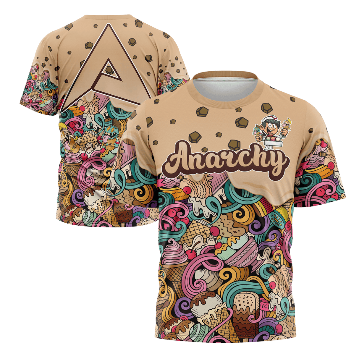 Anarchy Bat Company Short Sleeve Shirt - Cookie Dough - Smash It Sports