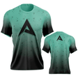 Anarchy Bat Company Short Sleeve Shirt - Mint/Black Fade - Smash It Sports