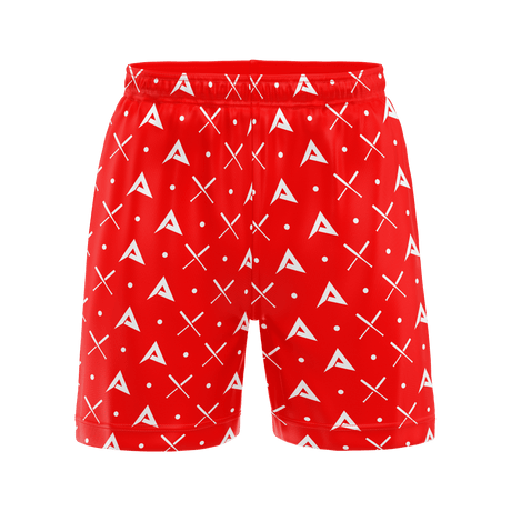 Anarchy Mesh Shorts - Red/White - Smash It Sports
