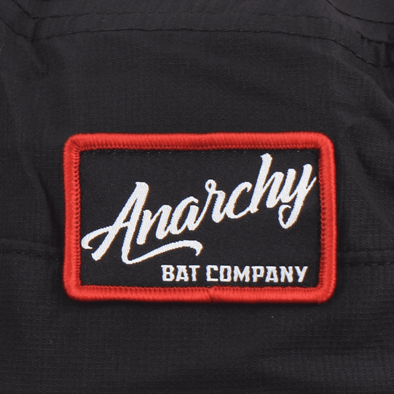 Anarchy Bucket Hat Black with Black/Red Script Patch - Smash It Sports