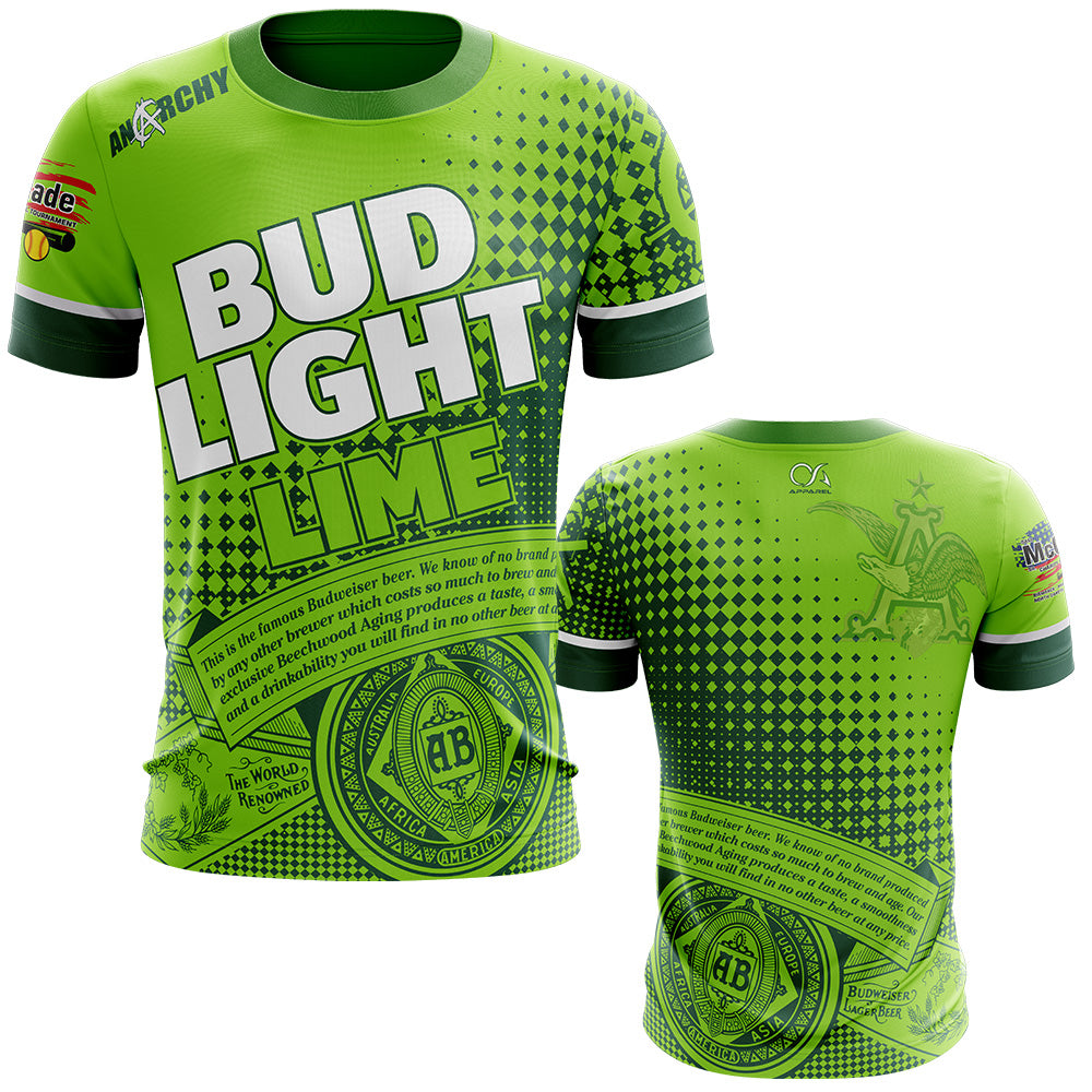 Adidas Bud Light Polo Shirt Lime-A-Rita Short Sleeve Beer Mens 2XL