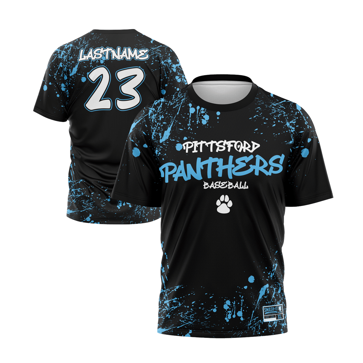 Pittsford Panthers Baseball Full Dye T-Shirt (Multiple Designs)