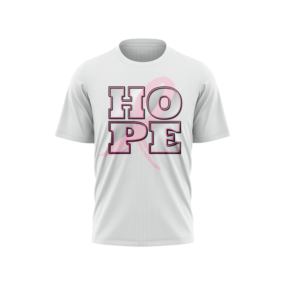 Breast Cancer Awareness Short Sleeve Shirt - Hope Ribbon - Smash It Sports