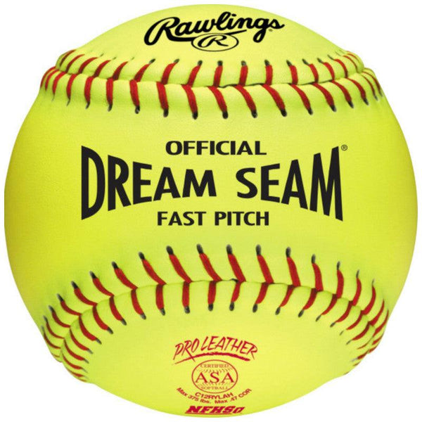 Rawlings 12" ASA-NFHS Dream Seam Fastpitch Softballs C12RYLAH - Smash It Sports