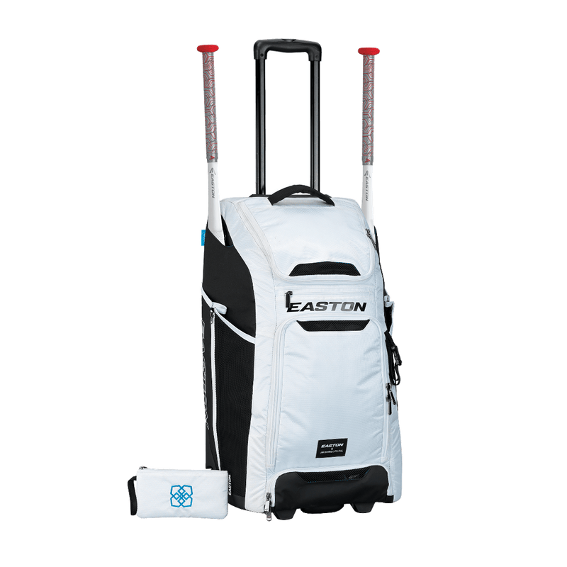 Easton Wheeled Catcher's Bag (White) - A159058WH - Smash It Sports