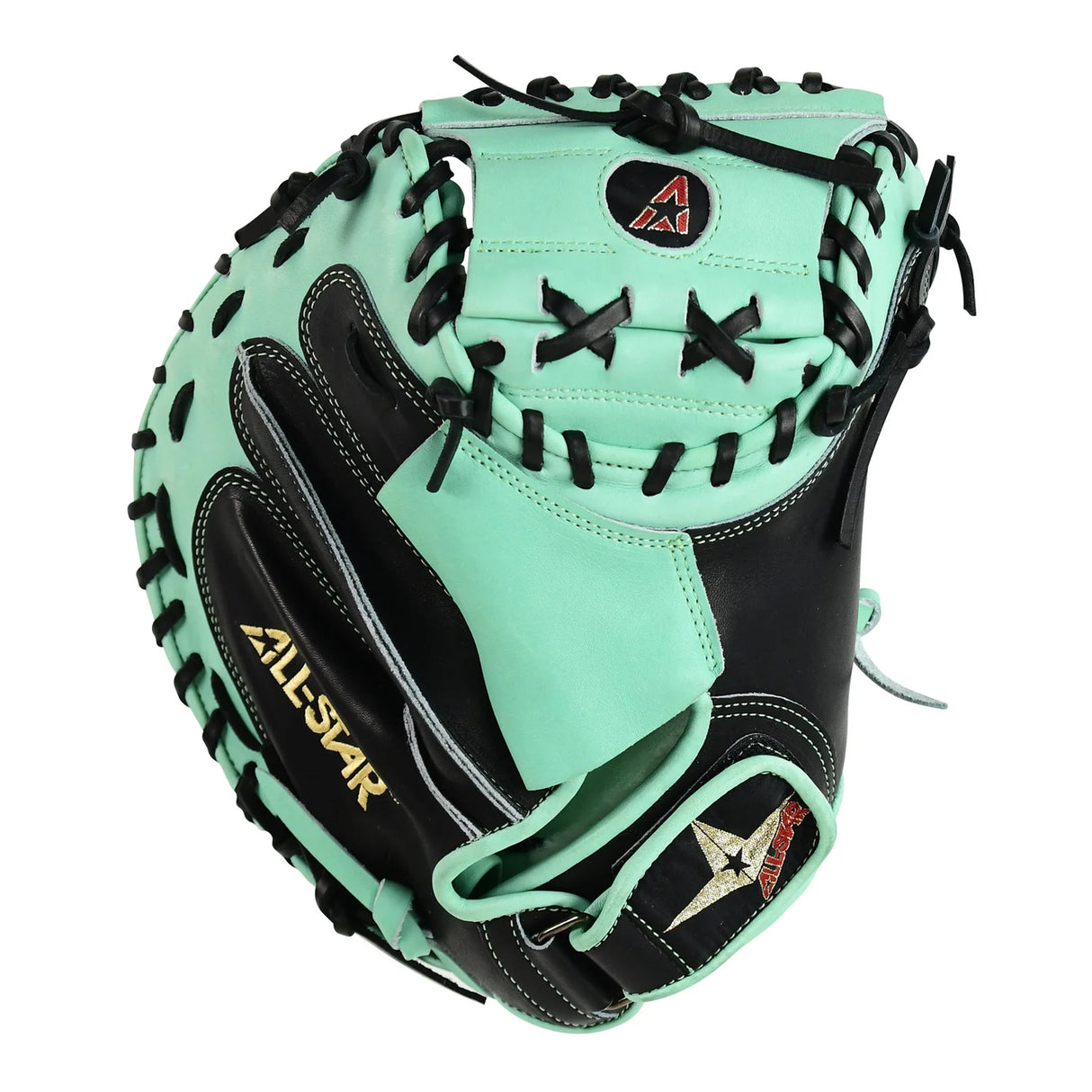 All-Star Pro Elite 34" Black/Mint Catchers Mitt/Glove